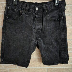 Vintage Levis 501 button fly black shorts Men's 32 9 inseam
